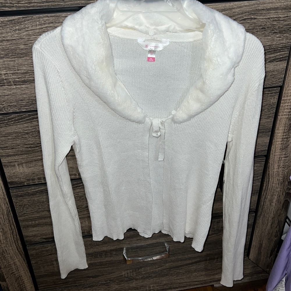 white cardigan multiple sizes available